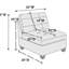 Fauteuil capitonné en similicuir respirant 1pc