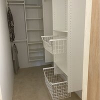 Grid 65 W - 113 W Corner Closet System Dotted Line Finish: Honey Blonde