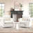 34.2" Wide Upholstered Swivel Accent Armchair-305298275