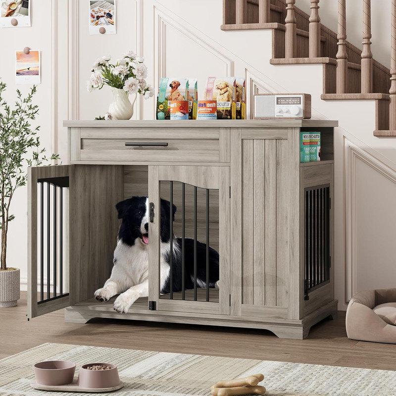 Furniture Style Crate, Grey
