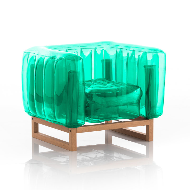 Yomi Outdoor Lounge Chair, Green