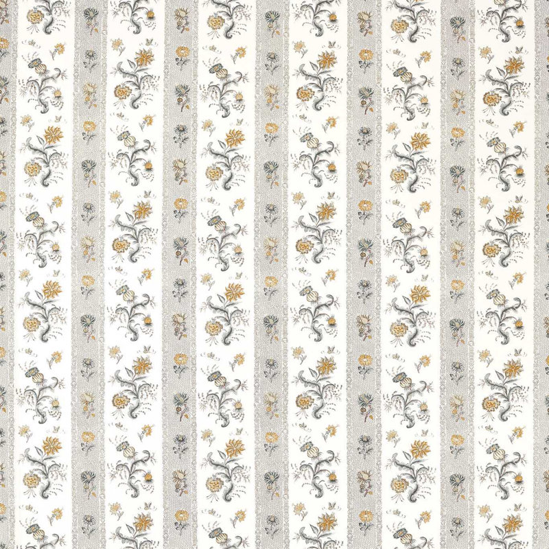 Papaver Stripe, Platinum/Sage