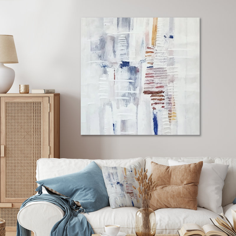 «Peaceful Af après-midi», impression abstraite sur toile, H 16 po x l 16 po x P 1 po, Toile tendue