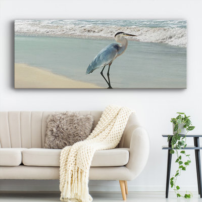«Beach Set Heron», reproduction sur toile