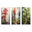 «Forest Redwood Tree Charm», ensemble de 3 reproductions d'art mural en métal-728596397