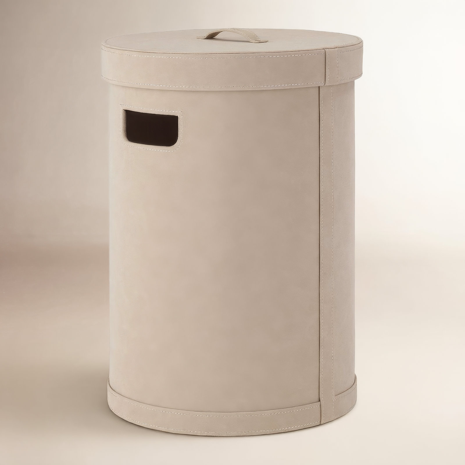 SAHLA Leather Bin, 52.8, Light Tan