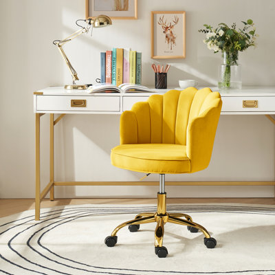 Belanda 23'' W Modern Velvet Task Chair with Tufted Back