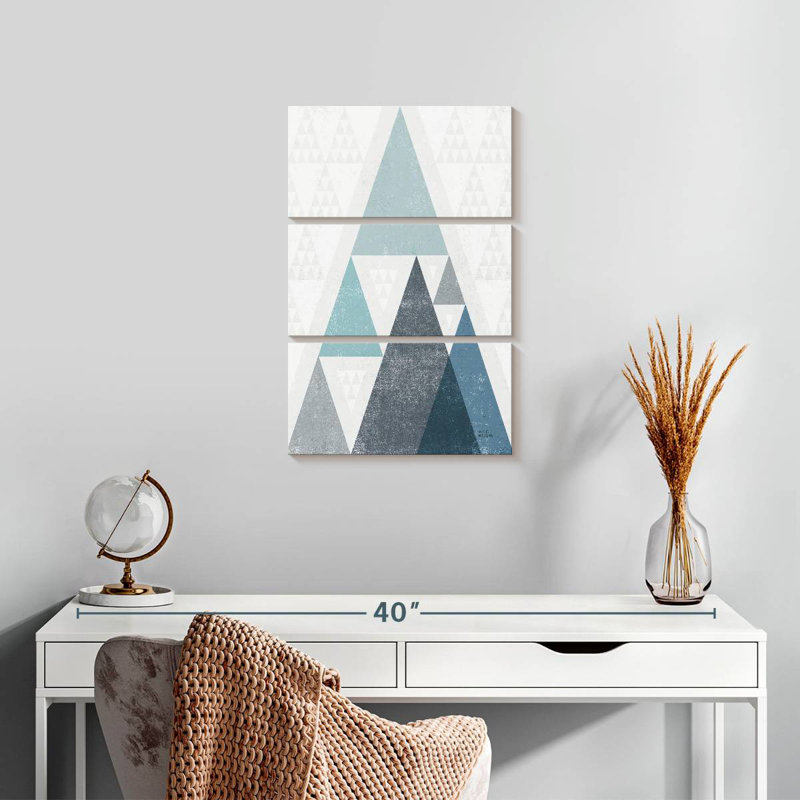 Mod Triangles I, 23" H x 14" W