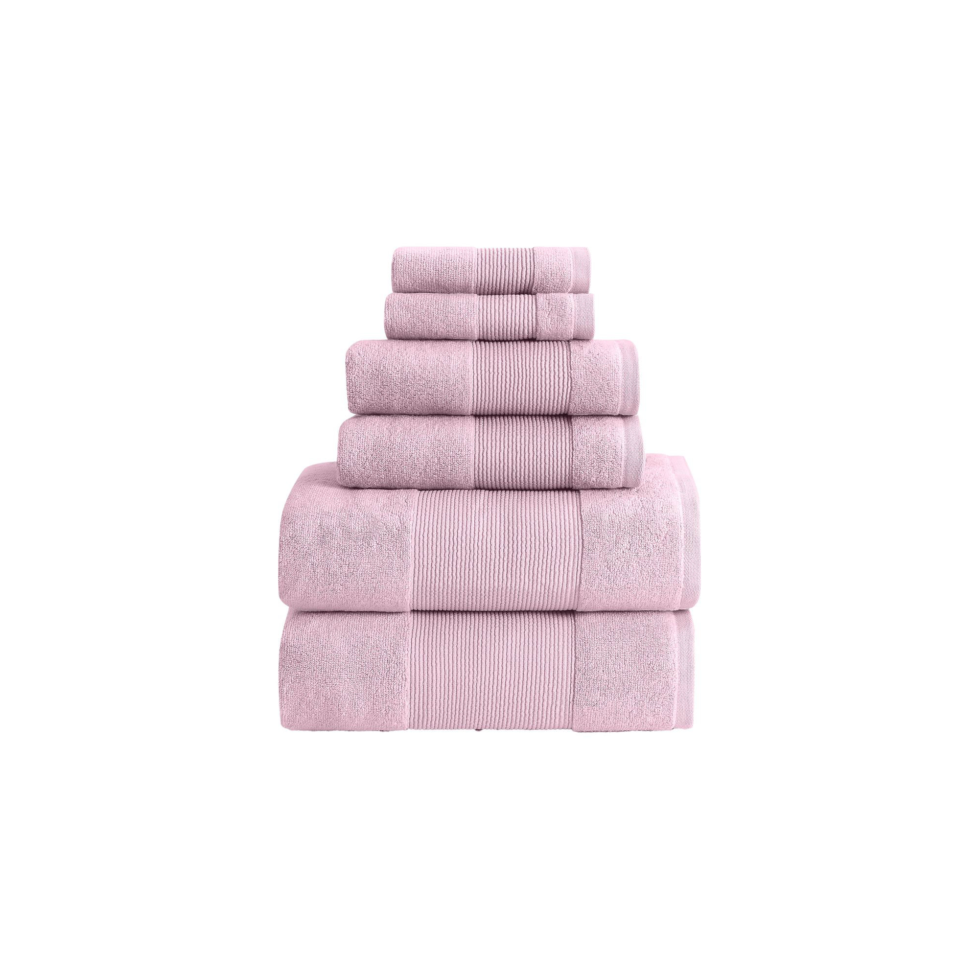 Modern Threads - Air Cloud 6-Piece 100% Zero-Twist Cotton Towel Set - Bath Towels, Hand Towels, & Washcloths - Super Absorbent & Quick Dry - 500 GSM - Soft & Plush