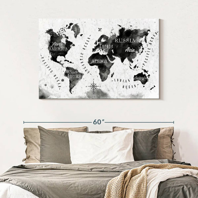 Aliaz Map, 32" H x 48" W