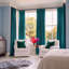 Rideaux en velours moelleux Matra pour chambre à coucher ‑ rideaux obscurcissants pour les fenêtres de salon, panneau simple-1630843090-1630843104