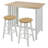 Sigrid 2 - Person Pine Solid Wood Solid Wood Top Four Leg Dining Set