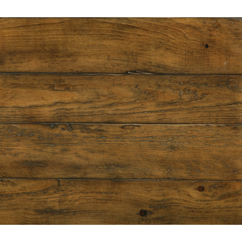 Table de bout en bois massif avec rangement Laguna, Bois rustique