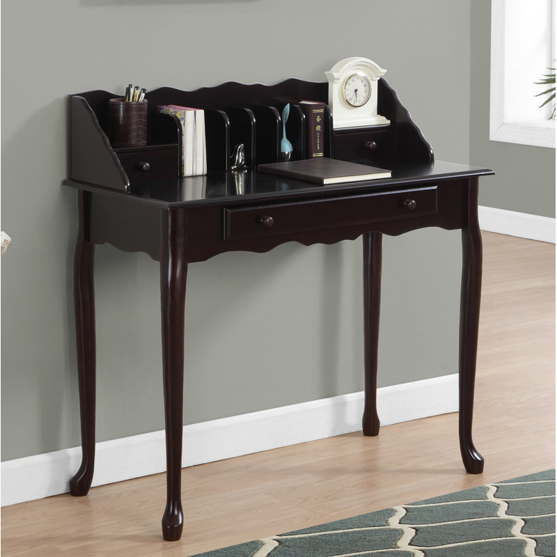 Bureau d'ordinateur traditionnel, Cerisier foncé