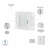 Edion Single Bathroom Vanity with Ceramic Top-1697103402