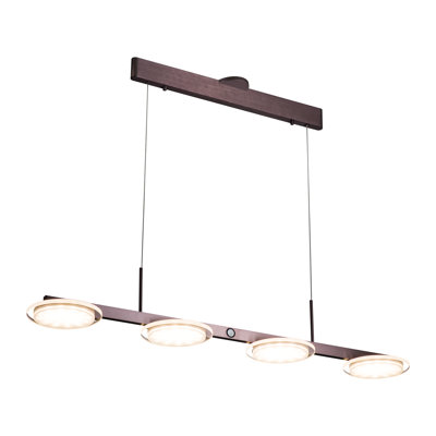 Luminaire suspendu linéaire à 4 lumières Eddyson