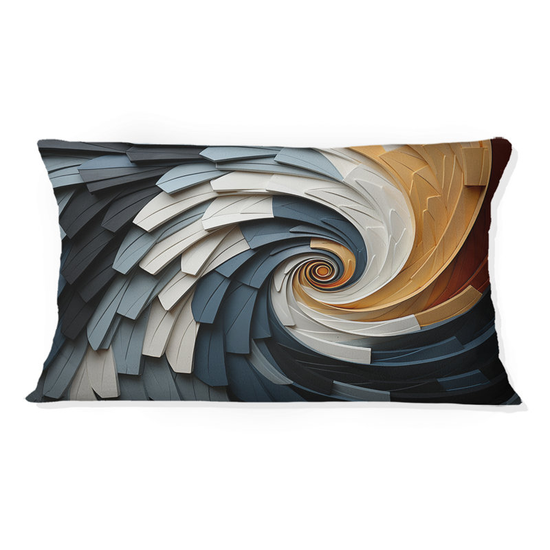 Coussin Geometric Spiral III - Abstract Spirals