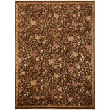 Hand Woven Silk and Wool Floral Area Rug