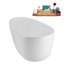 Baignoire autoportante 67 "avec drain 67" Streamline-102211130