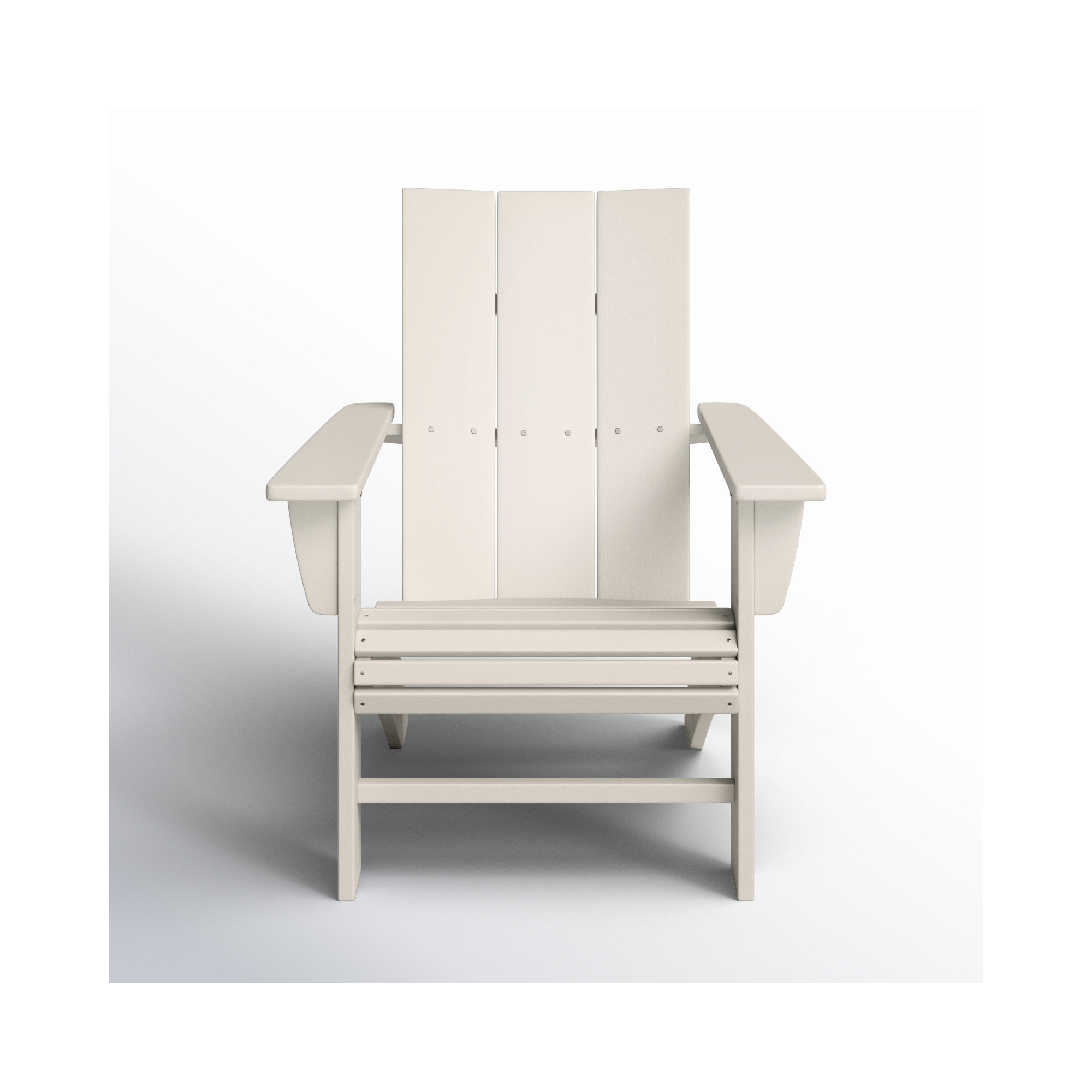 POLYWOOD Modern Curveback Adirondack Chair, Sand