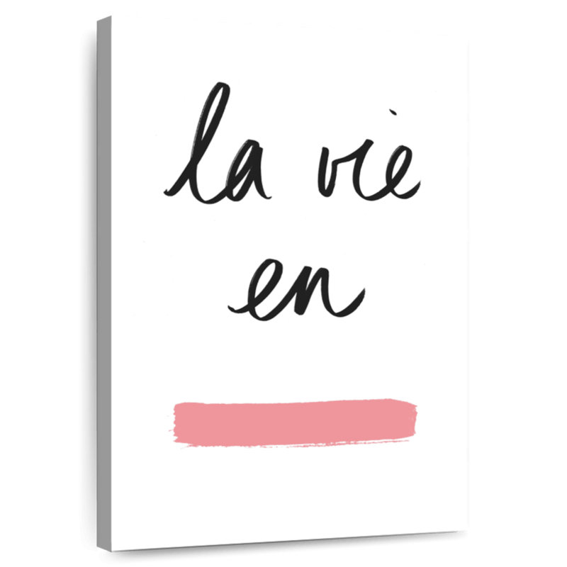 Rose Tergel La Vie, H 39 po x l 26 po