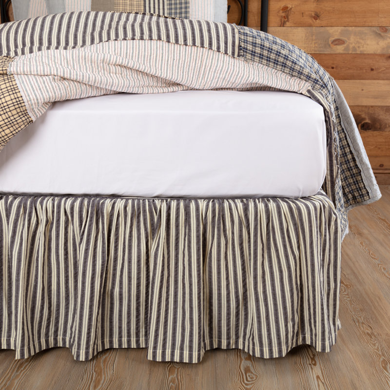Ashmont Twin Cotton Bed Skirt with Split Corner