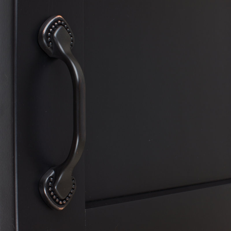 GlideRite 35 Series Drawer Slides 3" Centre to Centre Arch Pull, Oil Rubbed Bronze
