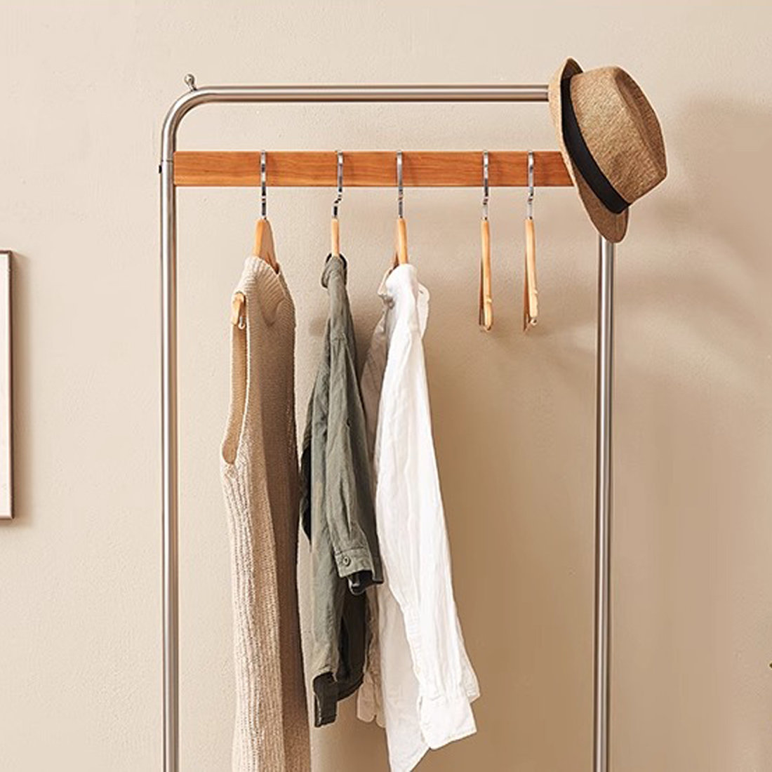 PPEDKS Rotating Coat Rack with Basket & Storage | Wayfair