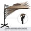 Parasol de patio extérieur avec base-981889709-981889708