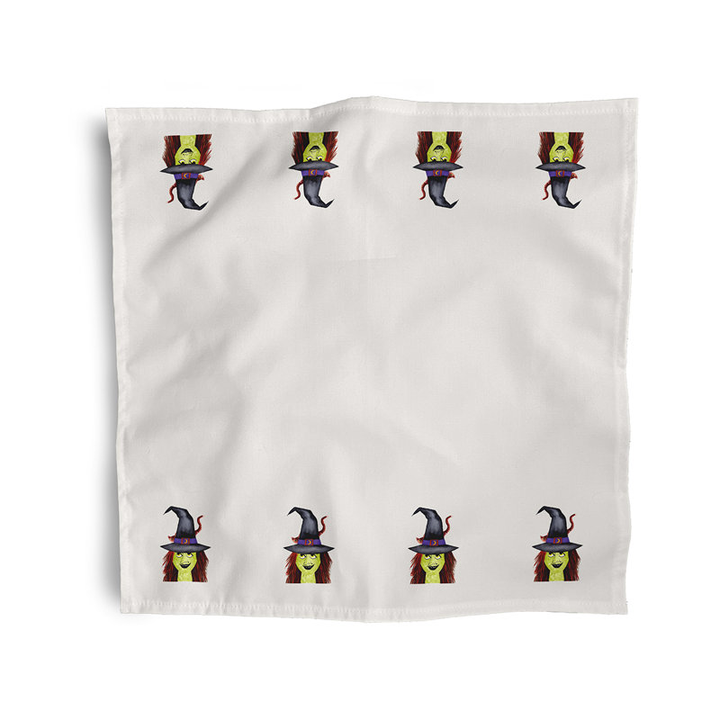Ellicott Polyester Novelty Napkins, Ivory
