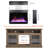 23" Electric Fireplace Insert With Crystal Flame - 11 Temperature Settings, Remote Control, Timer, Overheat Protection Device Ultra Thin 23 Inch Realistic Flame, 5000 /H Heat, Protected, Control