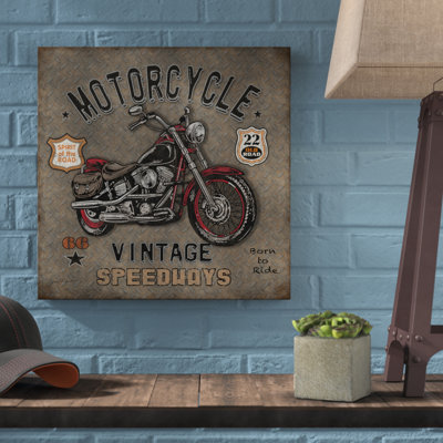 « motocyclette speedway 1 », publicité sur toile tendue