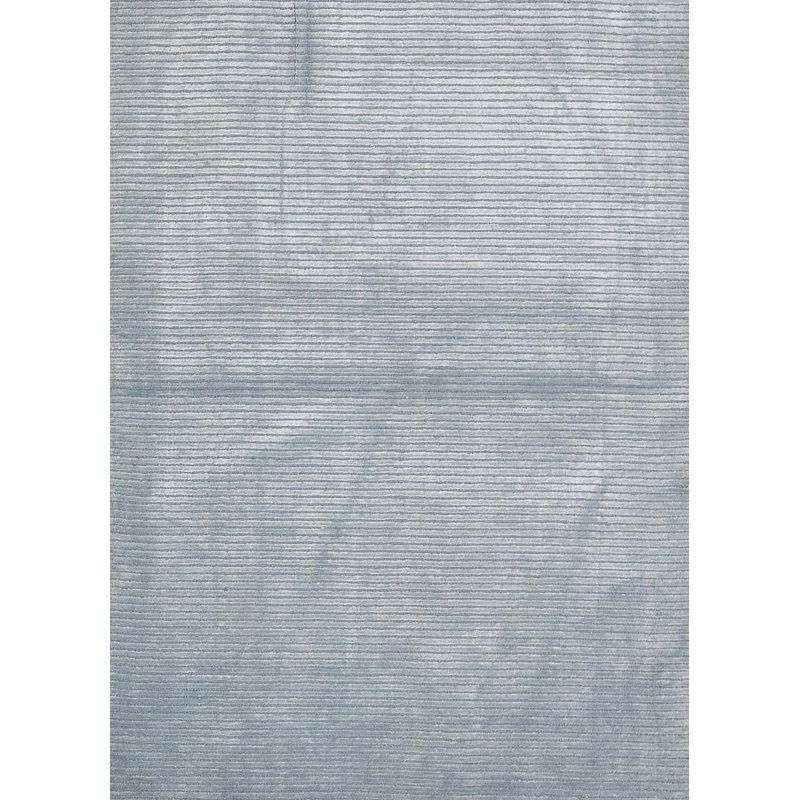 Tapis bleu clair noué à la main de haute qualité