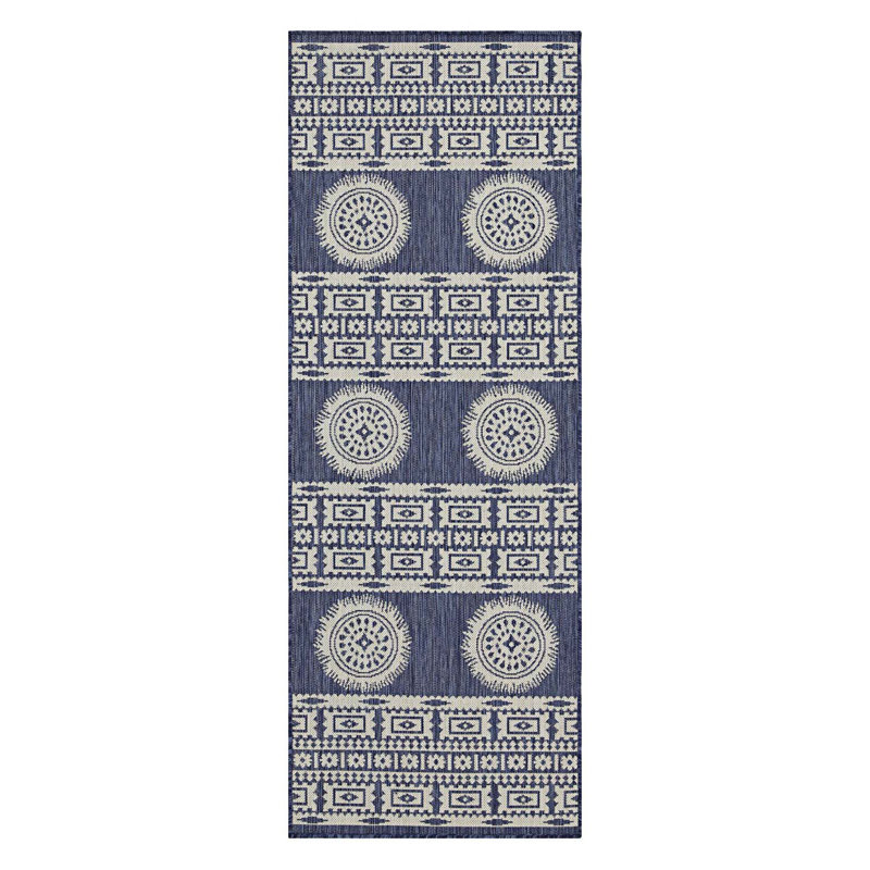 Modern Indoor/Outdoor Area Rug, Runner 2'7" x 7'3"
