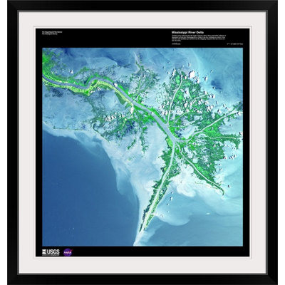 « mississippi river delta-usg earth », impression