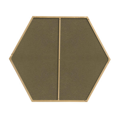 Sabine Metal Hexagon Wall Mirror