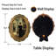 Vintage Picture Frames 5X7 Oval Picture Frame Tabletop And Wall Mount Antique Picture Frame With High Definition Glass Front,Oval Wall Art, Bronze Gold
