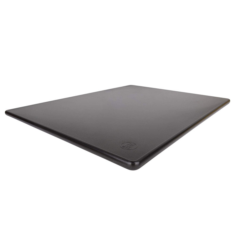 Cutting Boards For Kitchen - 20 X 15 X .5" Black Colour Coded Plastic Cutting Board With Non Slip Surface - Dishwasher Safe Chopping Board