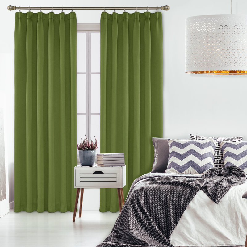 Farhod Blackout Curtain Pair, Beige,  132cm Width x 229cm Drop