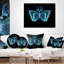Coussin décoratif abstrait avec fractale abstraite papillon-30058931-30058934