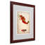 « mexique aquarelle map », reproduction d’impression sur toile encadrée-11859691-19303772