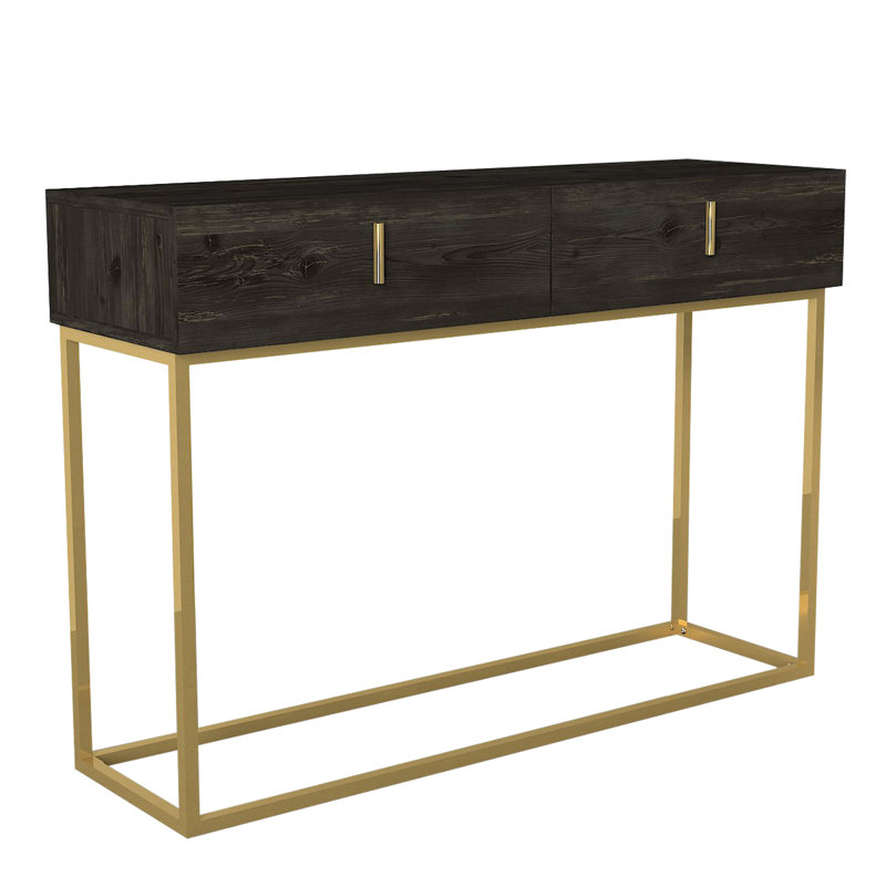 Aneda 120Cm Console Table, Dark Brown