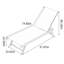 Chaise longue d'extérieur en alliage d'aluminium Njomza-1847035216