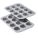 Farberware Bakeware Nonstick 12-Cup Muffin Pans / Cupcake Pans