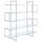 Laguerre 5-shelf Geometric Bookcase-24440837