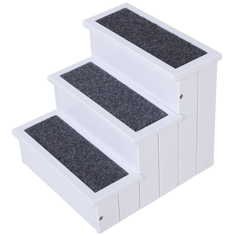 Sharkey Stairs With 3 Steps, White