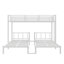 Lit superposé simple au-dessus de simple et simple TG pour enfants - Lit superposé pour enfant peu encombrant, blanc-1900432850