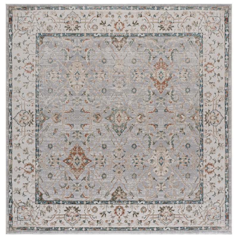 Maven Performance Oriental Indoor Rug, Square 6'7"