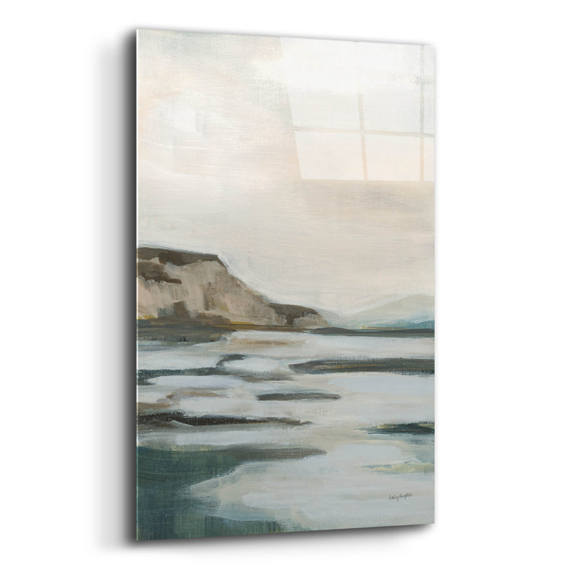 «Cliff View» par Haley Knighten, art mural en verre acrylique, H 24 po x l 16 po