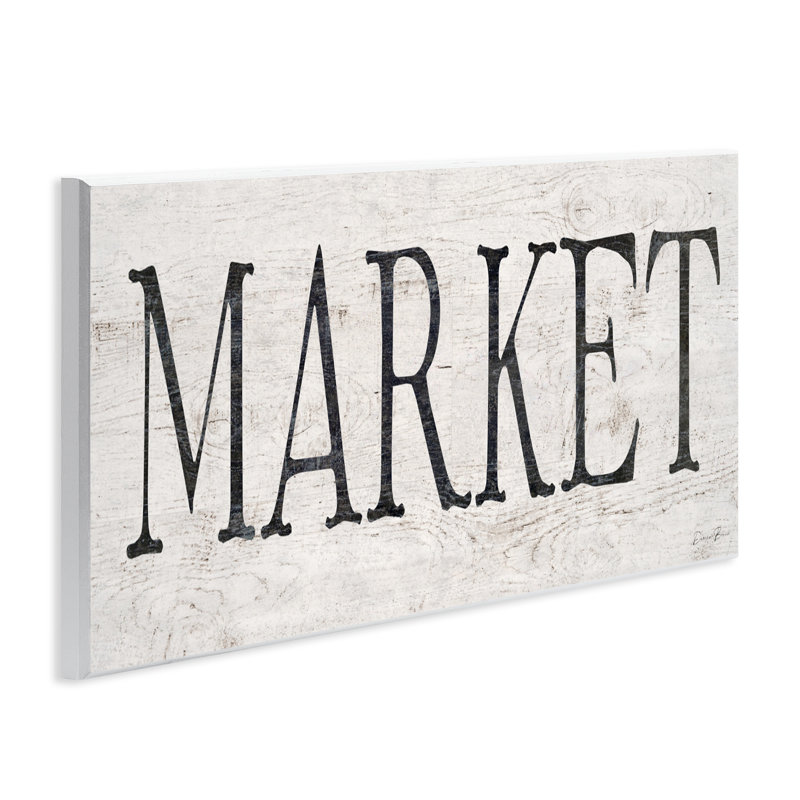 Plaque murale texturée Market Farmhouse, design par Denise Brown